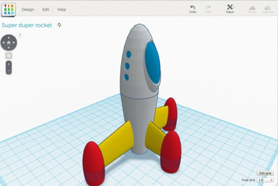 Tinkercad Ekran Görüntüsü